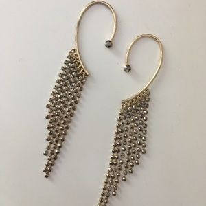 Gold & Rhinestone Ear Cuffs